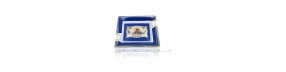 ashtray Elie Bleu Flor de Alba Blue